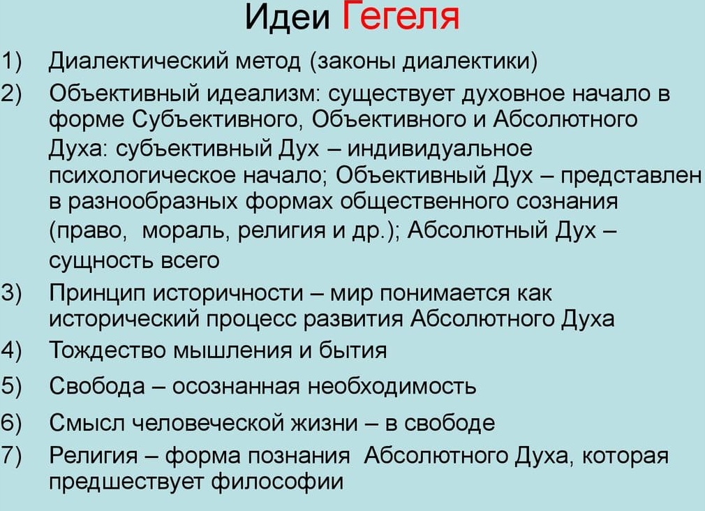 Философия Гегеля кратко.